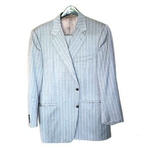 Canali, 100% wool, grey men's suit.